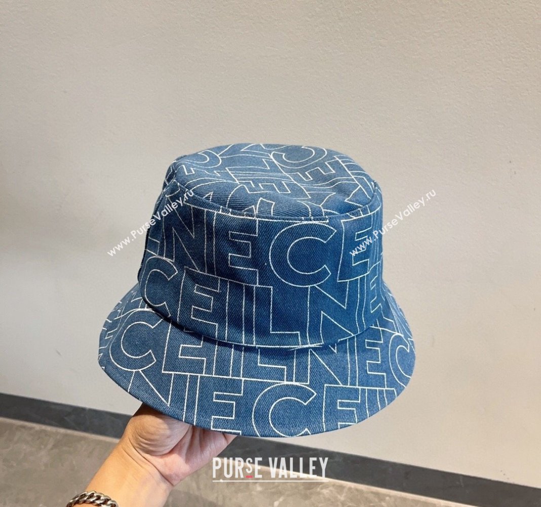 Celine Denim Bucket Hat Blue 2024 0301 (XMN-240301073)