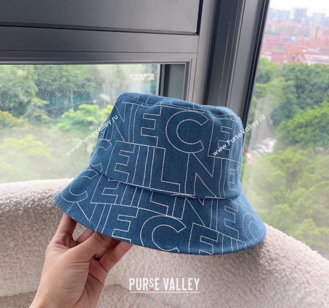 Celine Denim Bucket Hat Blue 2024 0301 (XMN-240301073)