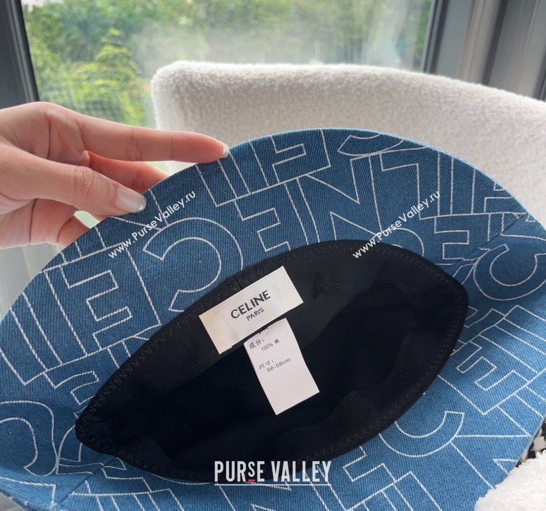 Celine Denim Bucket Hat Blue 2024 0301 (XMN-240301073)