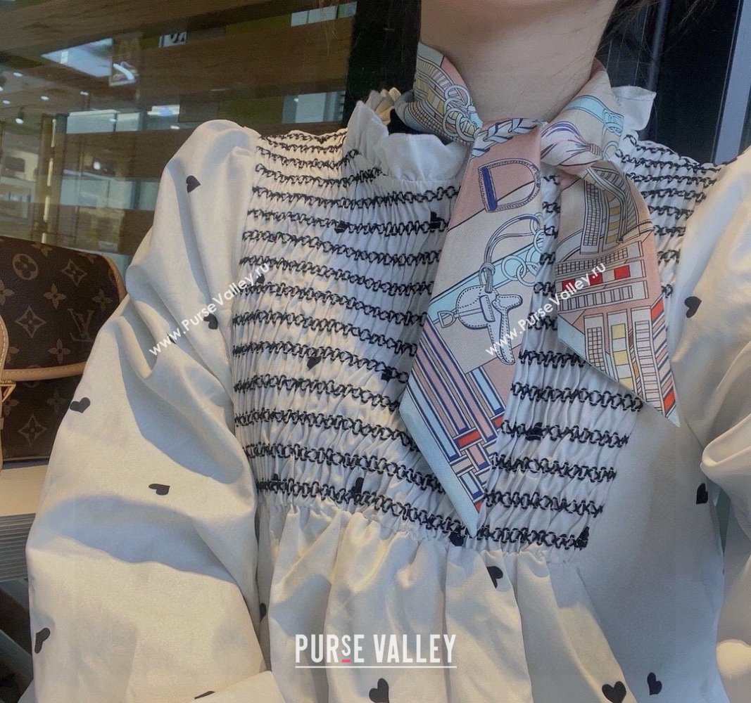 Hermes Silk Bandeau Scarf 5x86cm Light Blue 2024 0304 (XMN-240304042)