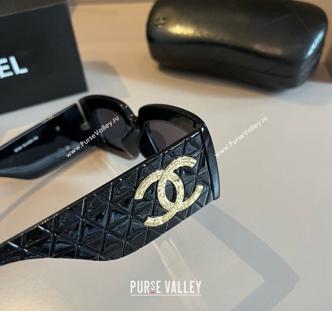 Chanel Quilted Sunglasses Black 2024 030406 (XMN-240304140)