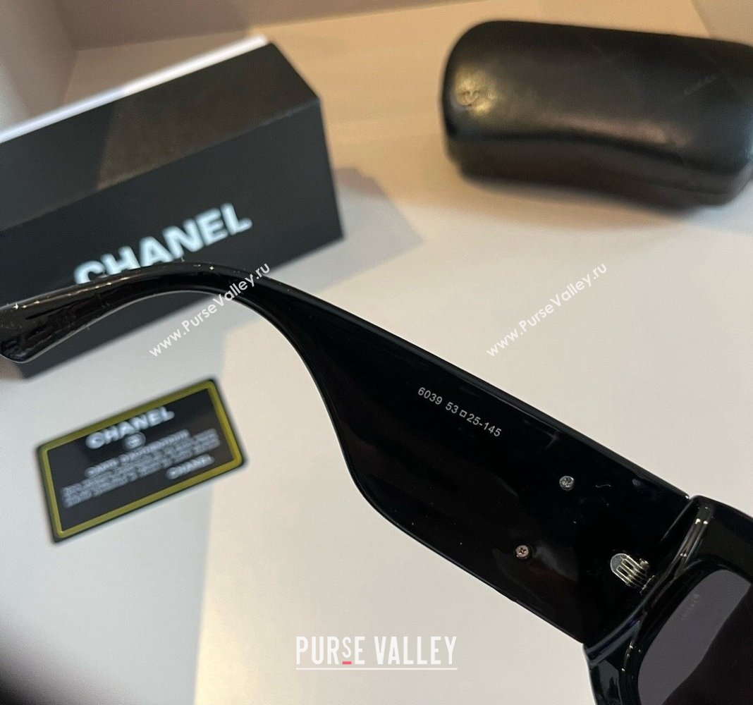 Chanel Quilted Sunglasses Black 2024 030406 (XMN-240304140)
