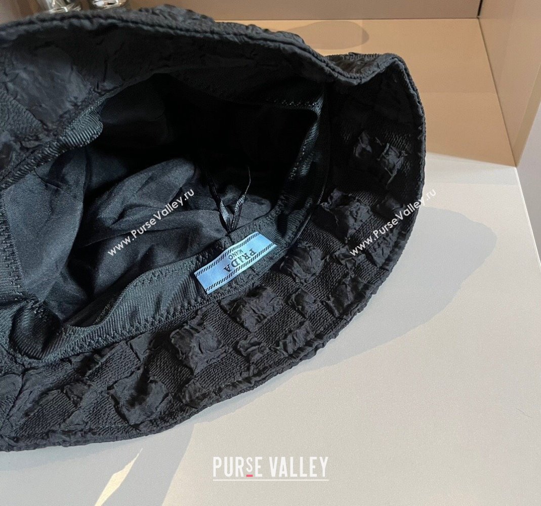 Prada Bucket Hat Black1/White 2024 0301 (XMN-240301086)