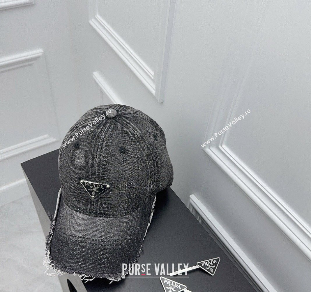 Prada Denim Baseball hat Blue/Black 2024 0301 (XMN-240301088)