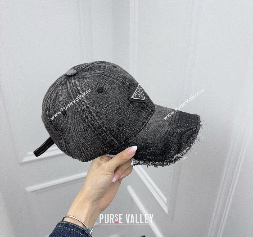 Prada Denim Baseball hat Blue/Black 2024 0301 (XMN-240301088)