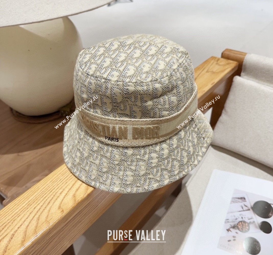 Dior Oblique Bucket hat Beige 2024 0301 (XMN-240301089)