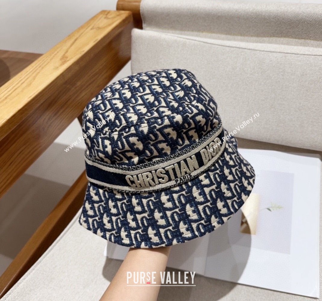 Dior Oblique Bucket hat Blue 2024 0301 (XMN-240301090)