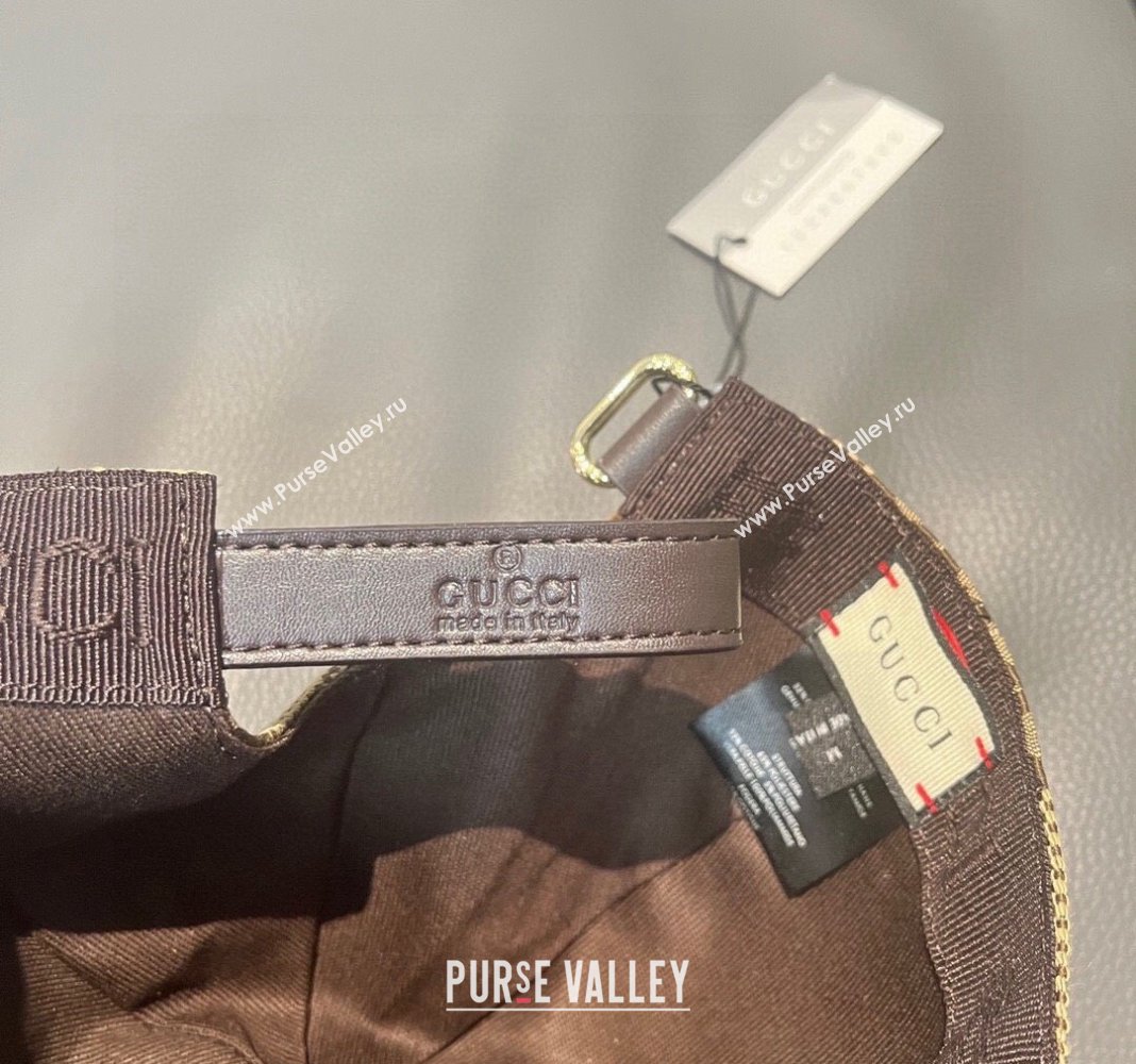 Gucci Jumbo GG Baseball hat Yellow/Brown 2024 0301 (XMN-240301099)