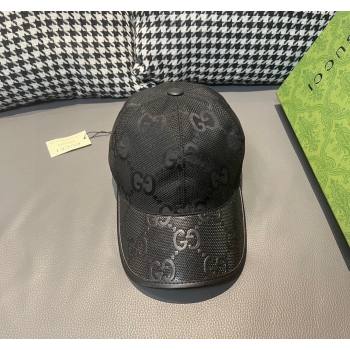 Gucci Jumbo GG Baseball hat Black 2024 0301 (XMN-240301100)