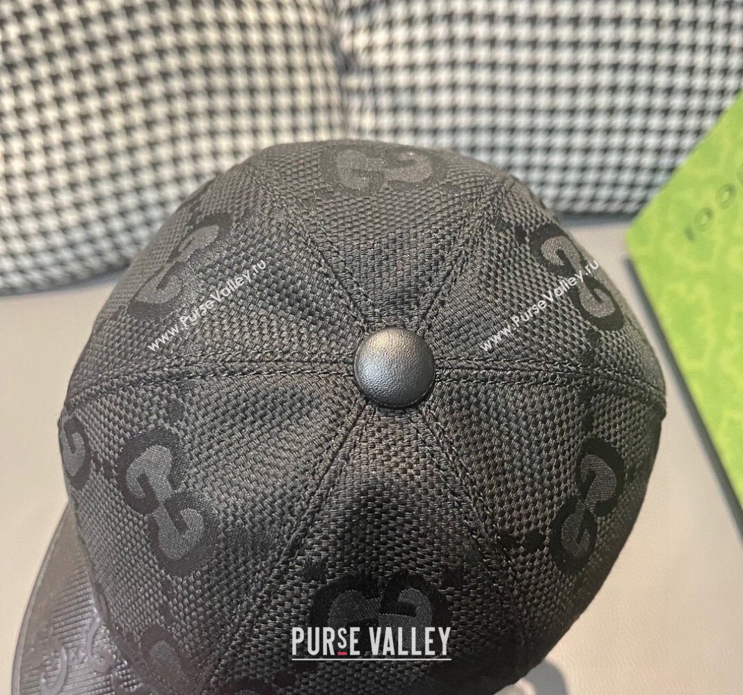 Gucci Jumbo GG Baseball hat Black 2024 0301 (XMN-240301100)