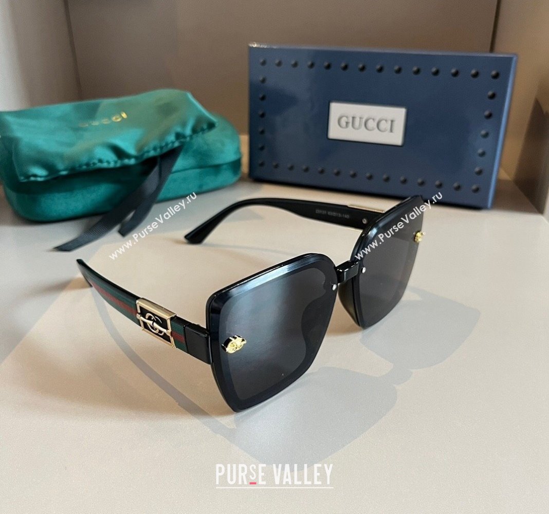 Gucci Sunglasses with GG Web Black 2024 0304 (XMN-240304146)