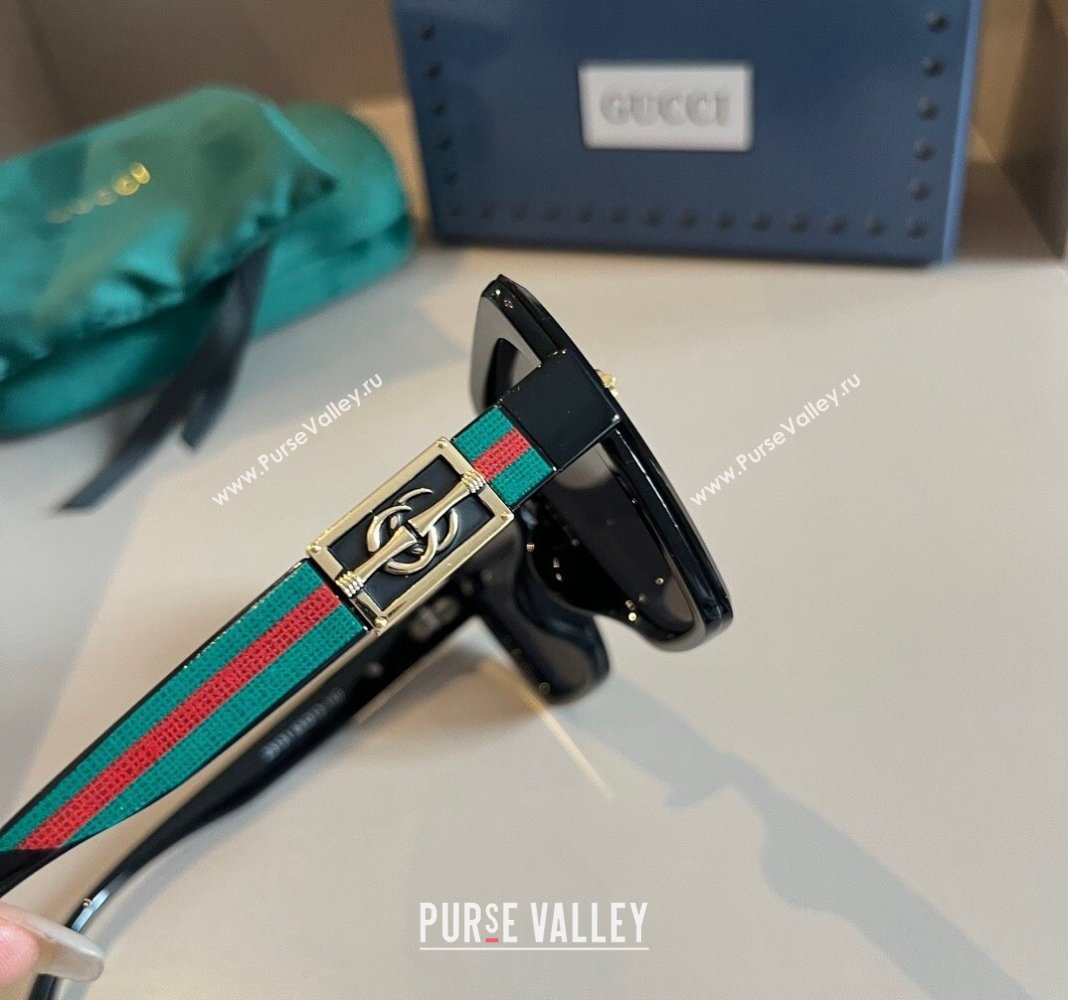 Gucci Sunglasses with GG Web Black 2024 0304 (XMN-240304146)