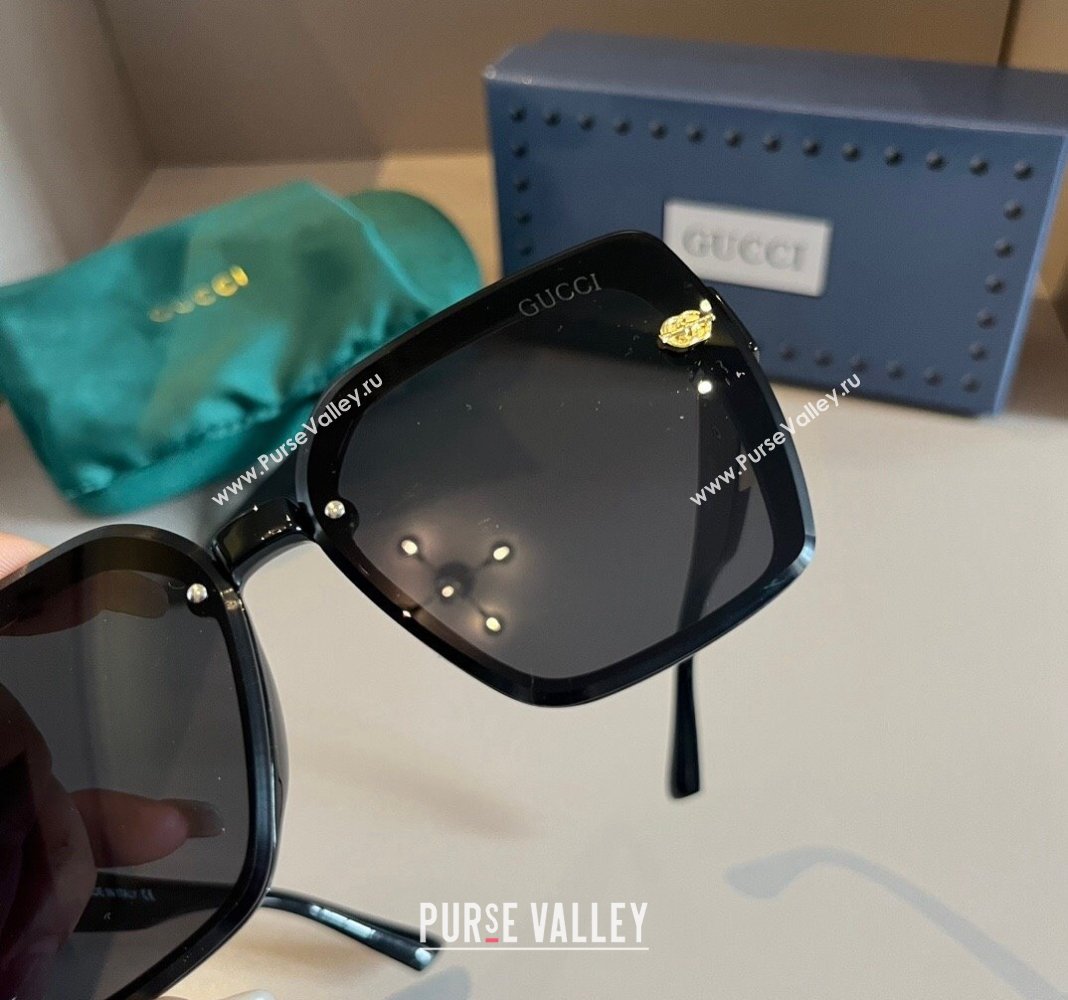 Gucci Sunglasses with GG Web Black 2024 0304 (XMN-240304146)