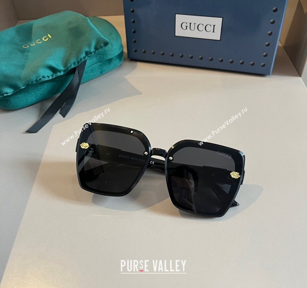 Gucci Sunglasses with GG Web Black 2024 0304 (XMN-240304146)