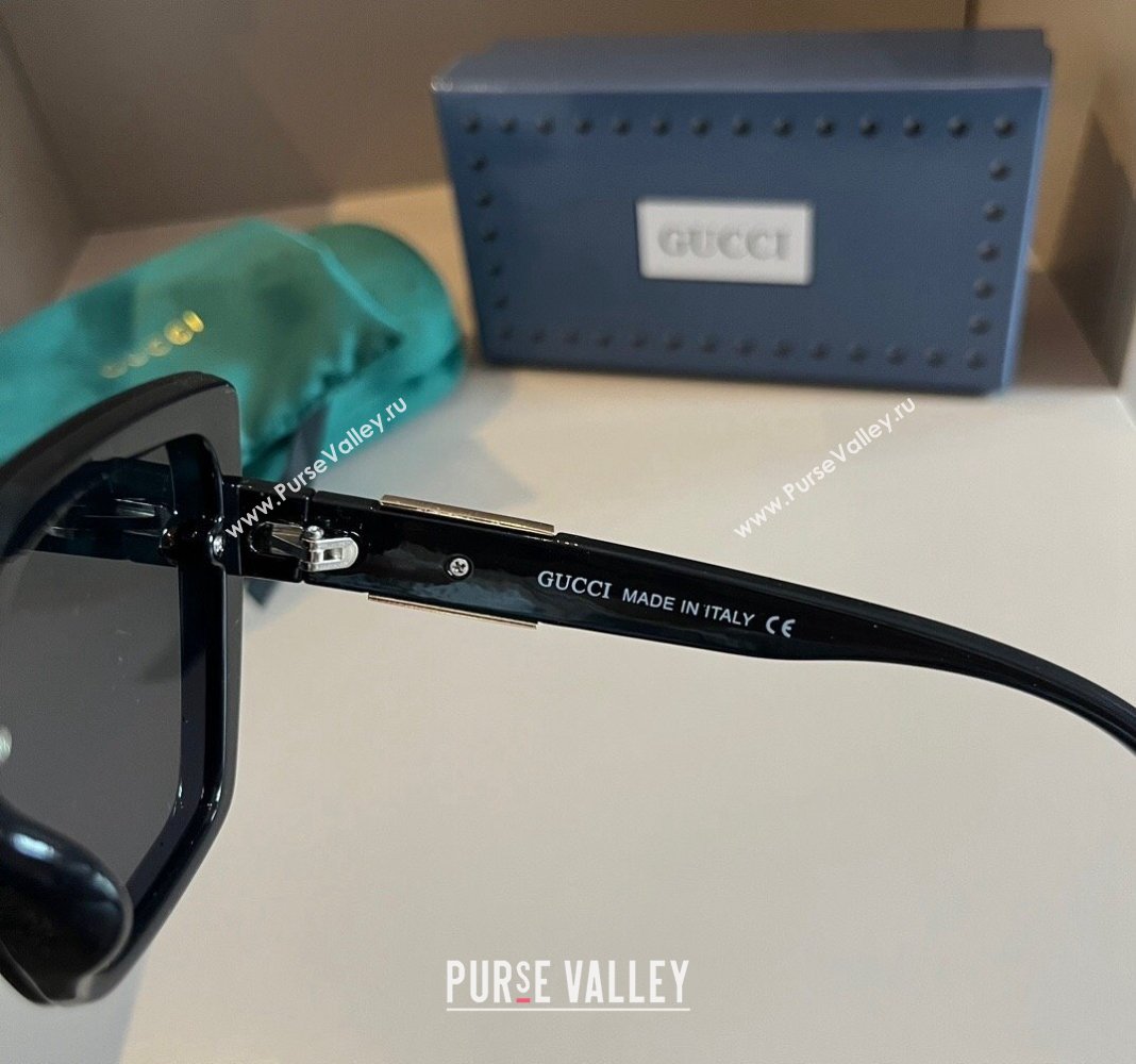 Gucci Sunglasses with GG Web Black 2024 0304 (XMN-240304146)