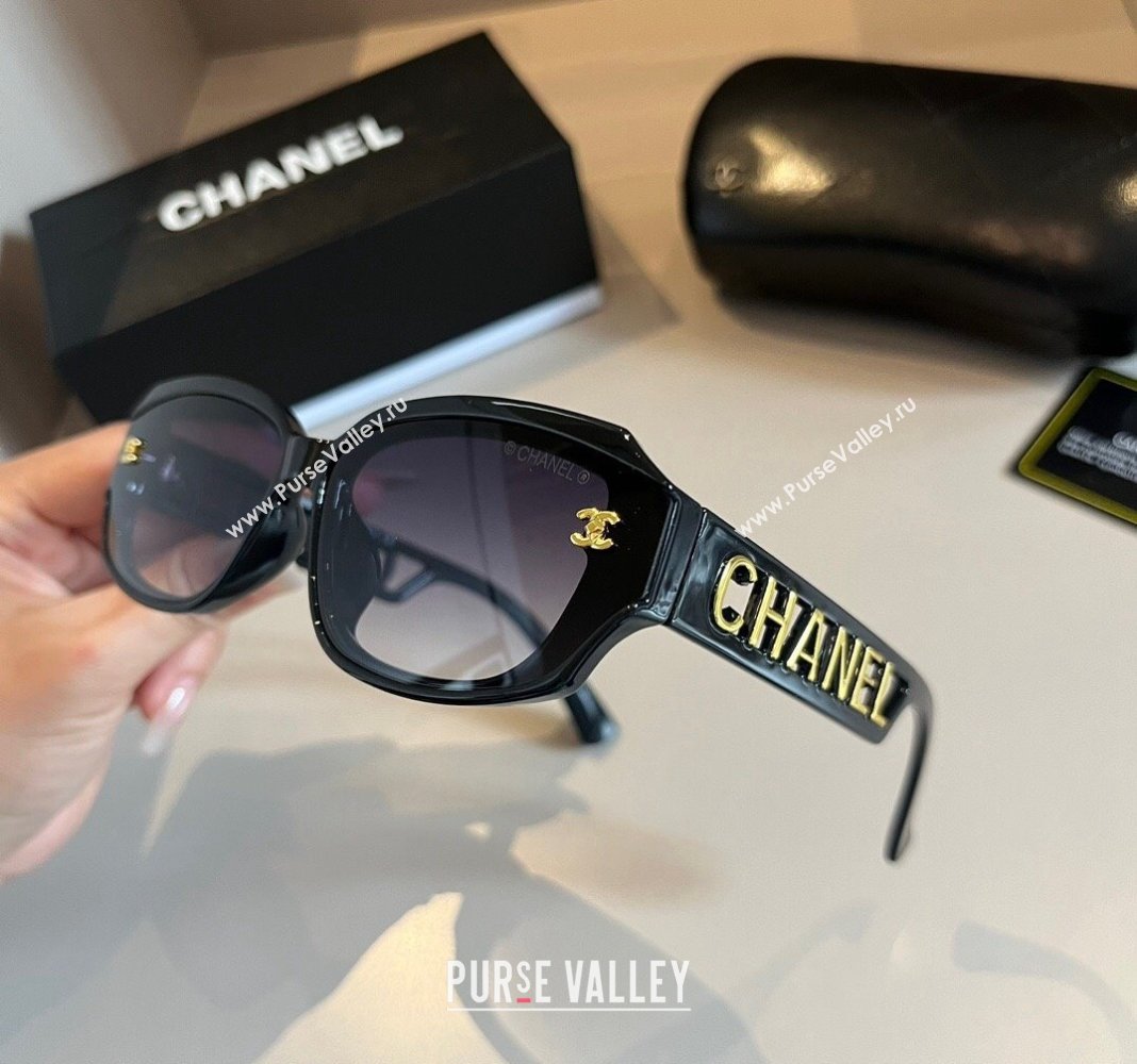 Chanel Sunglasses with Signature Black 2024 0304 (XMN-240304149)