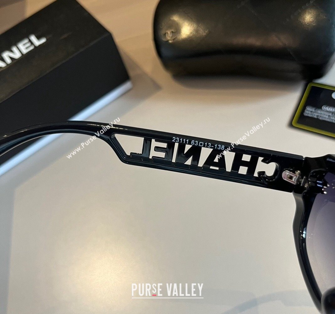 Chanel Sunglasses with Signature Black 2024 0304 (XMN-240304149)