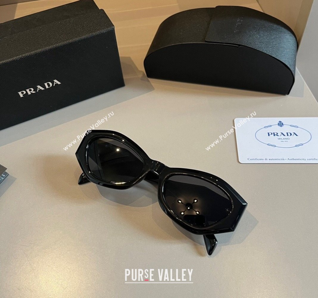 Prada Sunglasses Black/White Logo 2024 0304 (XMN-240304152)