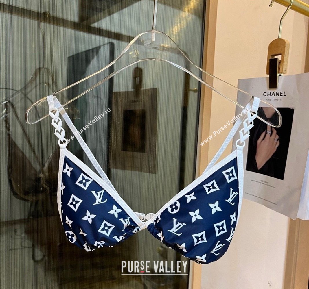 Louis Vuitton Two Pieces Swimwear Blue/White 2024 030601 (XMN-240306022)