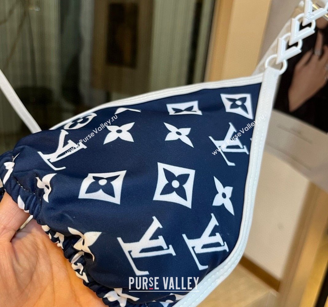 Louis Vuitton Two Pieces Swimwear Blue/White 2024 030601 (XMN-240306022)
