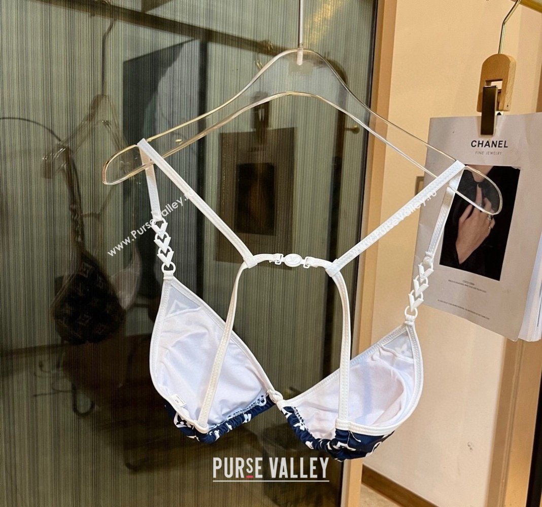 Louis Vuitton Two Pieces Swimwear Blue/White 2024 030601 (XMN-240306022)