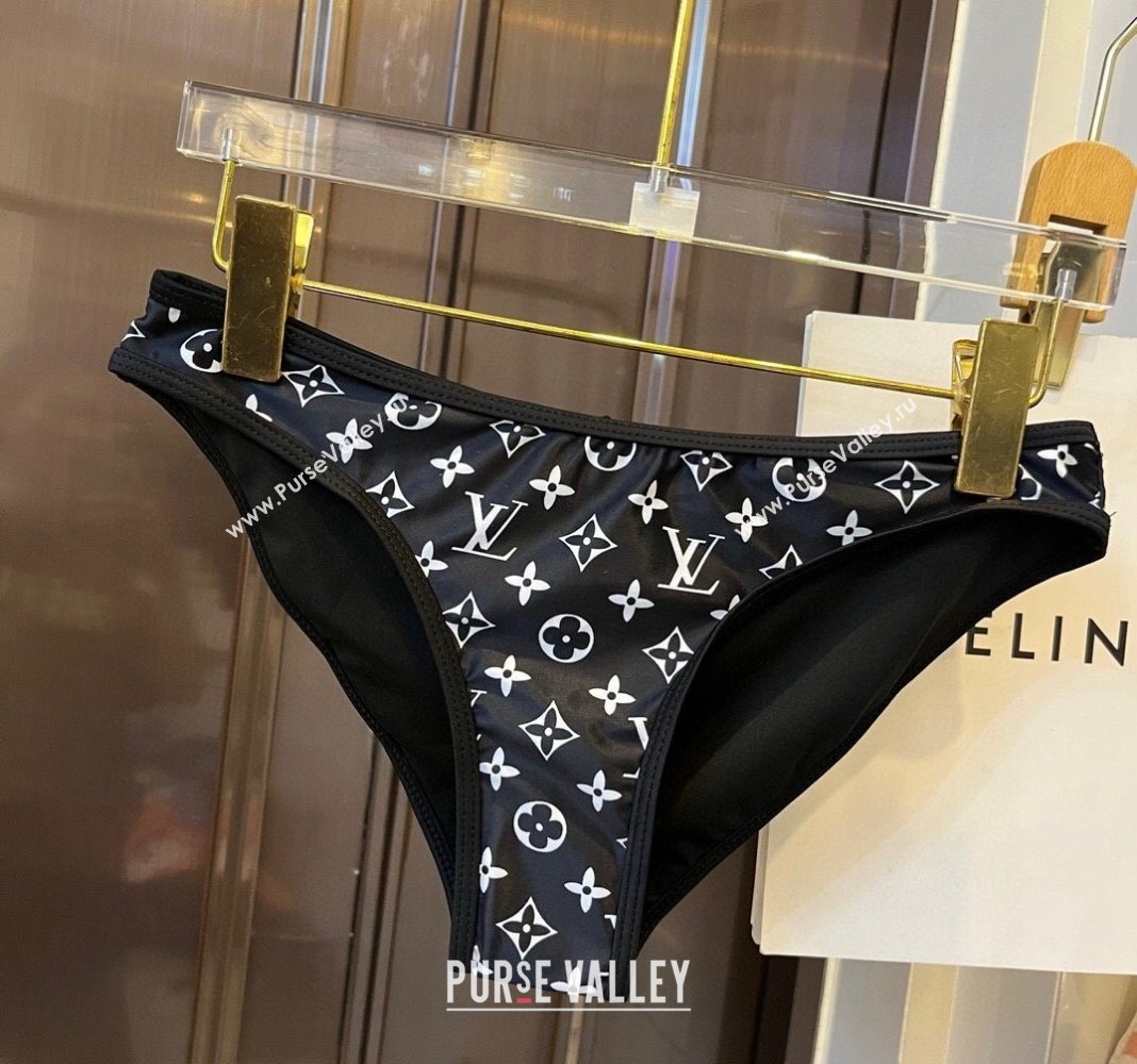 Louis Vuitton Two Pieces Swimwear Black/White/Gold 2024 030601 (XMN-240306025)