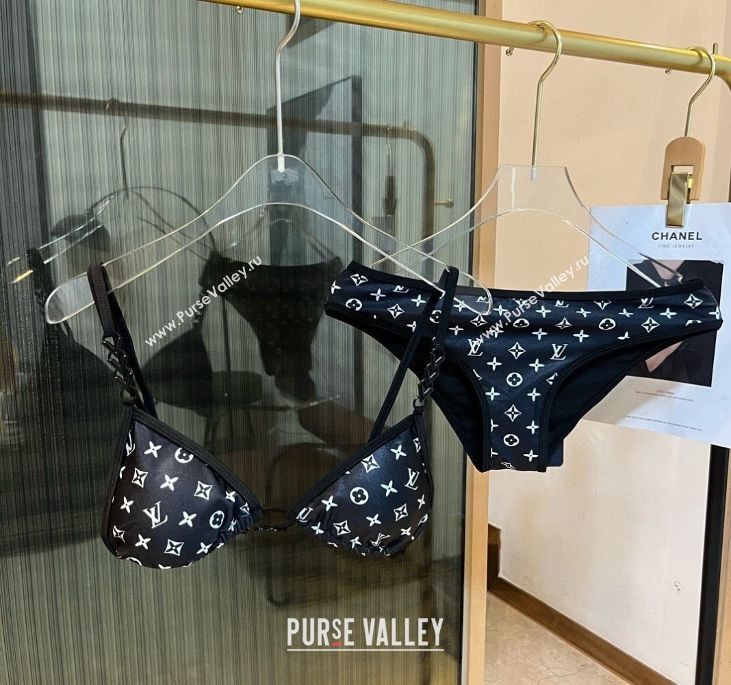 Louis Vuitton Two Pieces Swimwear Black/White 2 2024 030601 (XMN-240306026)