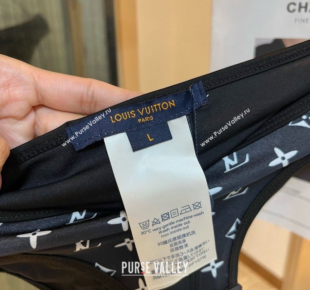Louis Vuitton Two Pieces Swimwear Black/White 2 2024 030601 (XMN-240306026)