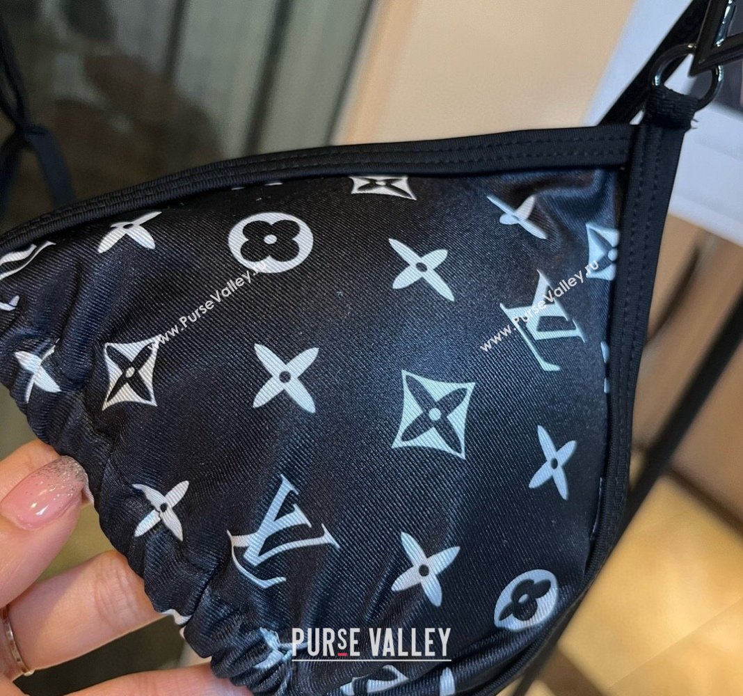 Louis Vuitton Two Pieces Swimwear Black/White 2 2024 030601 (XMN-240306026)