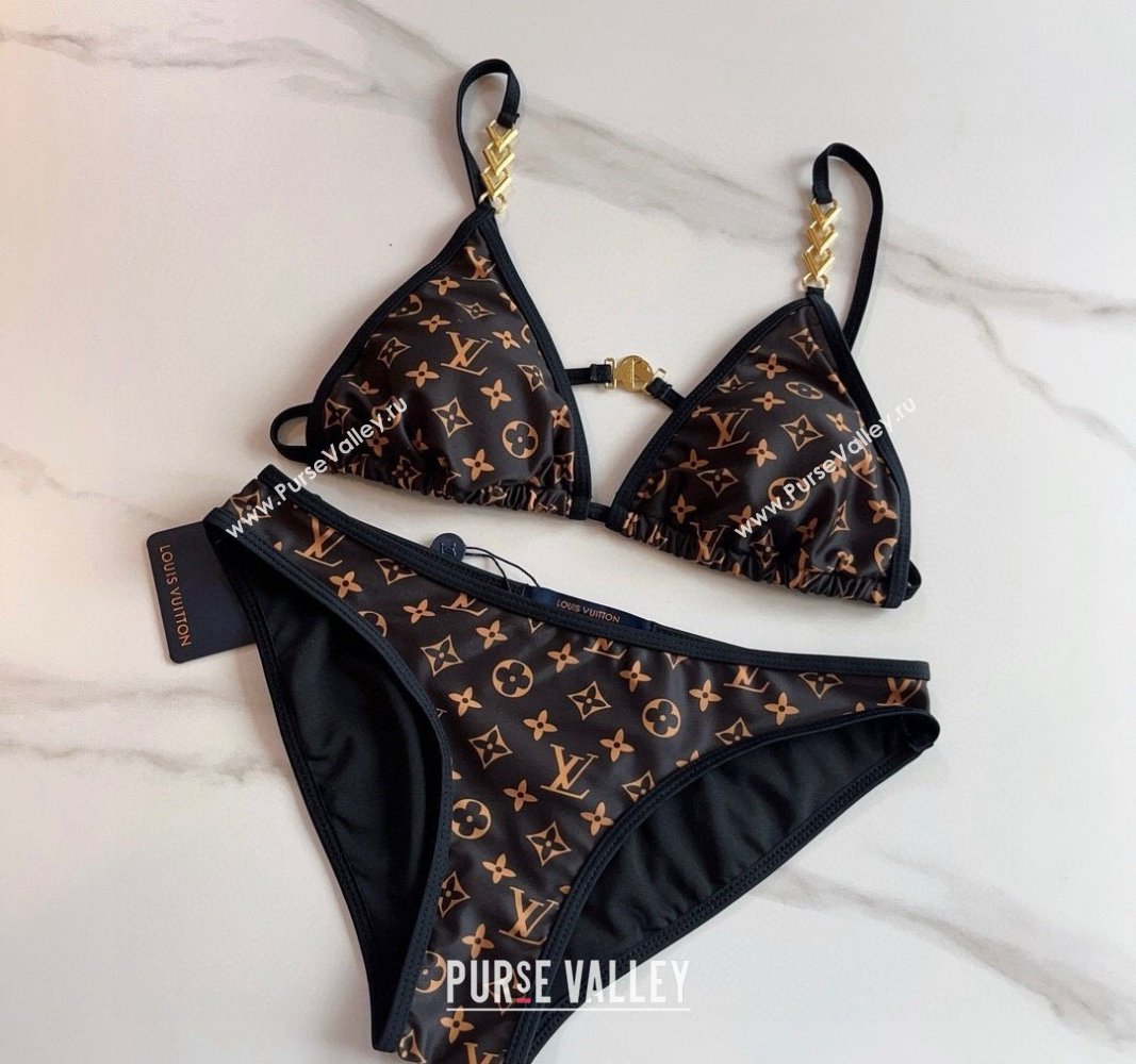 Louis Vuitton Two Pieces Swimwear Monogram/Black 2024 030601 (XMN-240306028)
