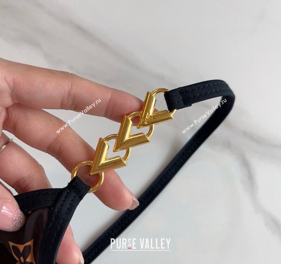 Louis Vuitton Two Pieces Swimwear Monogram/Black 2024 030601 (XMN-240306028)