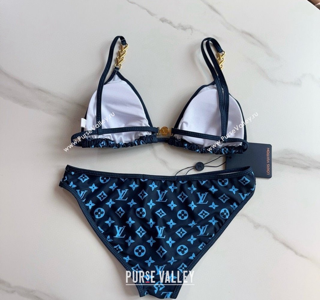 Louis Vuitton Two Pieces Swimwear Light Bue/Black 2024 030601 (XMN-240306029)