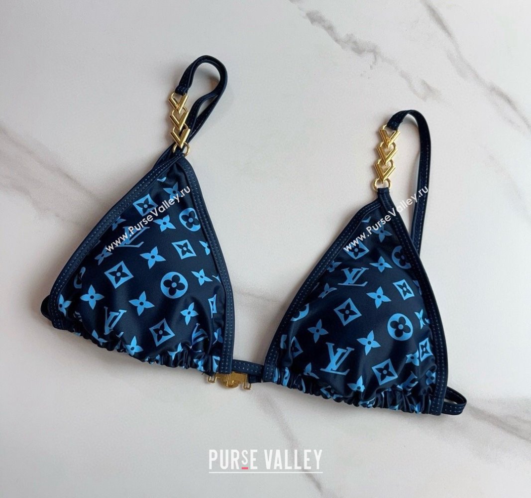 Louis Vuitton Two Pieces Swimwear Light Bue/Black 2024 030601 (XMN-240306029)