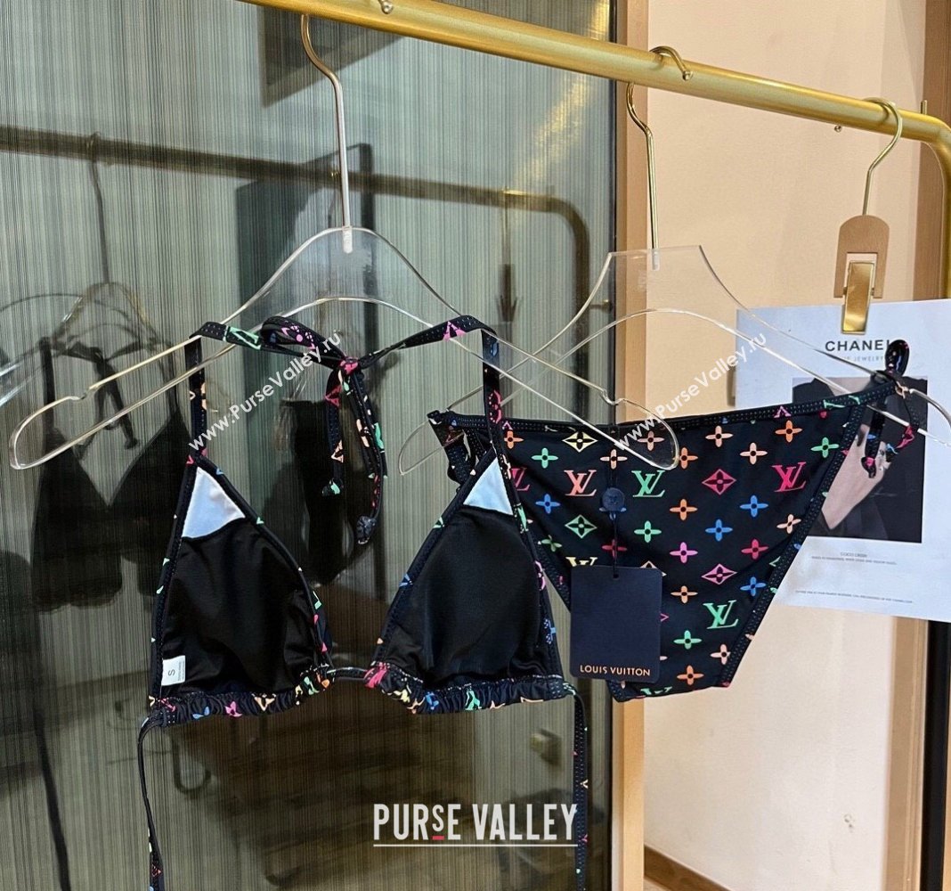 Louis Vuitton Two Pieces Swimwear Black/Multicolor 2024 030601 (XMN-240306031)
