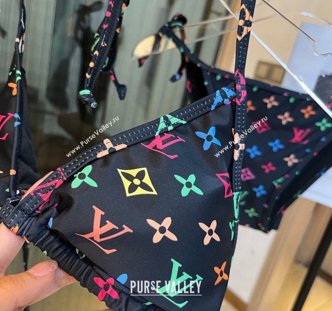 Louis Vuitton Two Pieces Swimwear Black/Multicolor 2024 030601 (XMN-240306031)