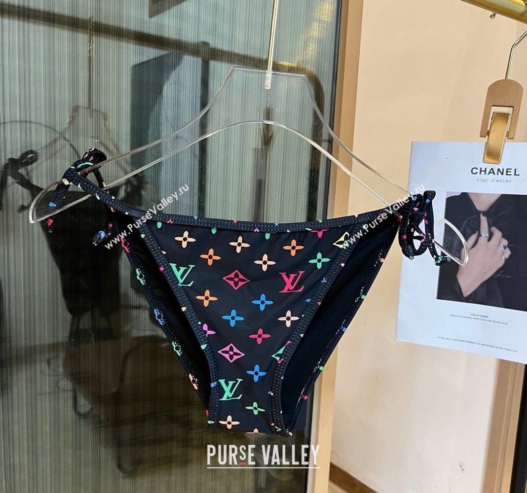Louis Vuitton Two Pieces Swimwear Black/Multicolor 2024 030601 (XMN-240306031)