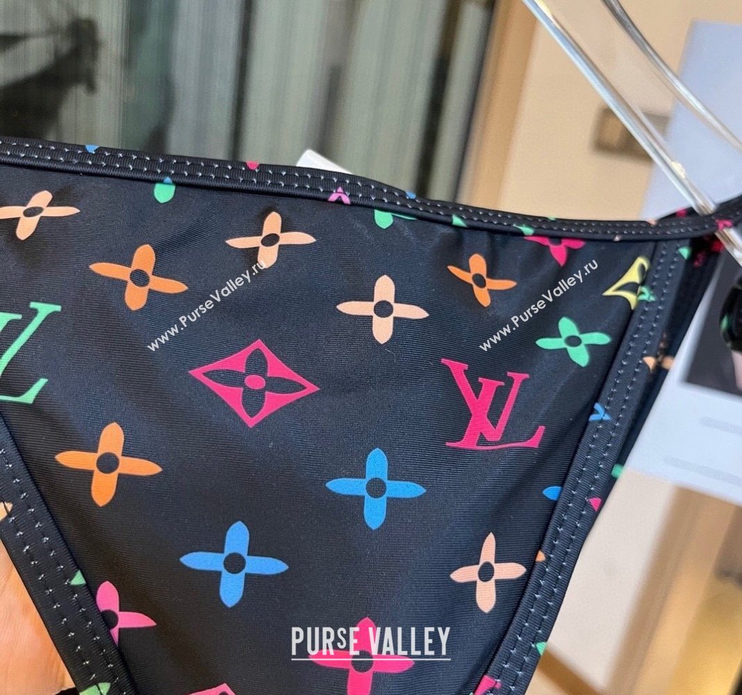 Louis Vuitton Two Pieces Swimwear Black/Multicolor 2024 030601 (XMN-240306031)