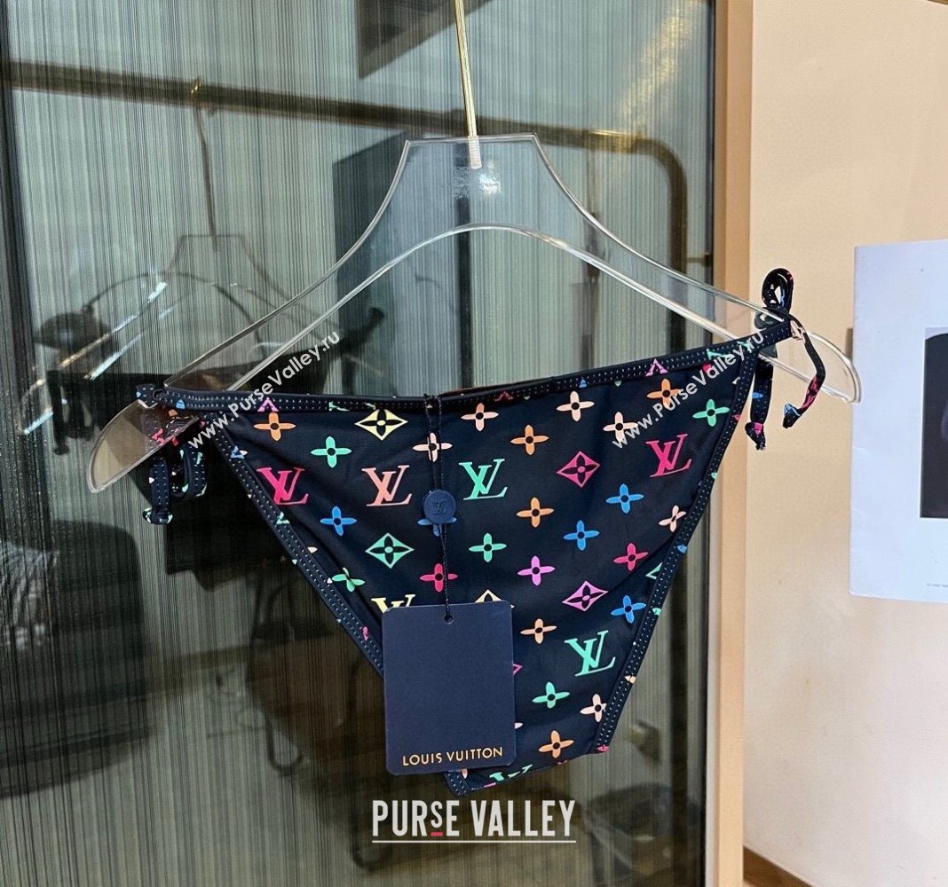 Louis Vuitton Two Pieces Swimwear Black/Multicolor 2024 030601 (XMN-240306031)