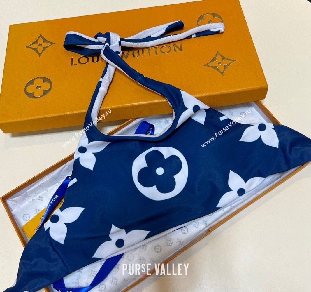 Louis Vuitton Two Pieces Swimwear Navy Blue 2024 030601 (XMN-240306052)
