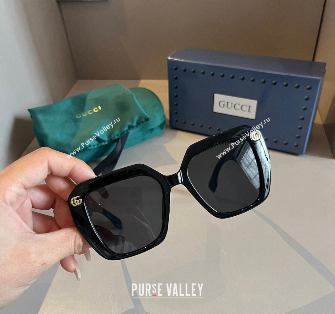 Gucci Sunglasses with GG Web Black 2024 0305 (XMN-240305010)