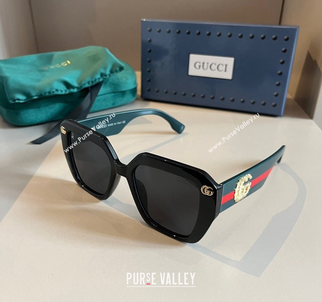 Gucci Sunglasses with GG Web Black 2024 0305 (XMN-240305010)