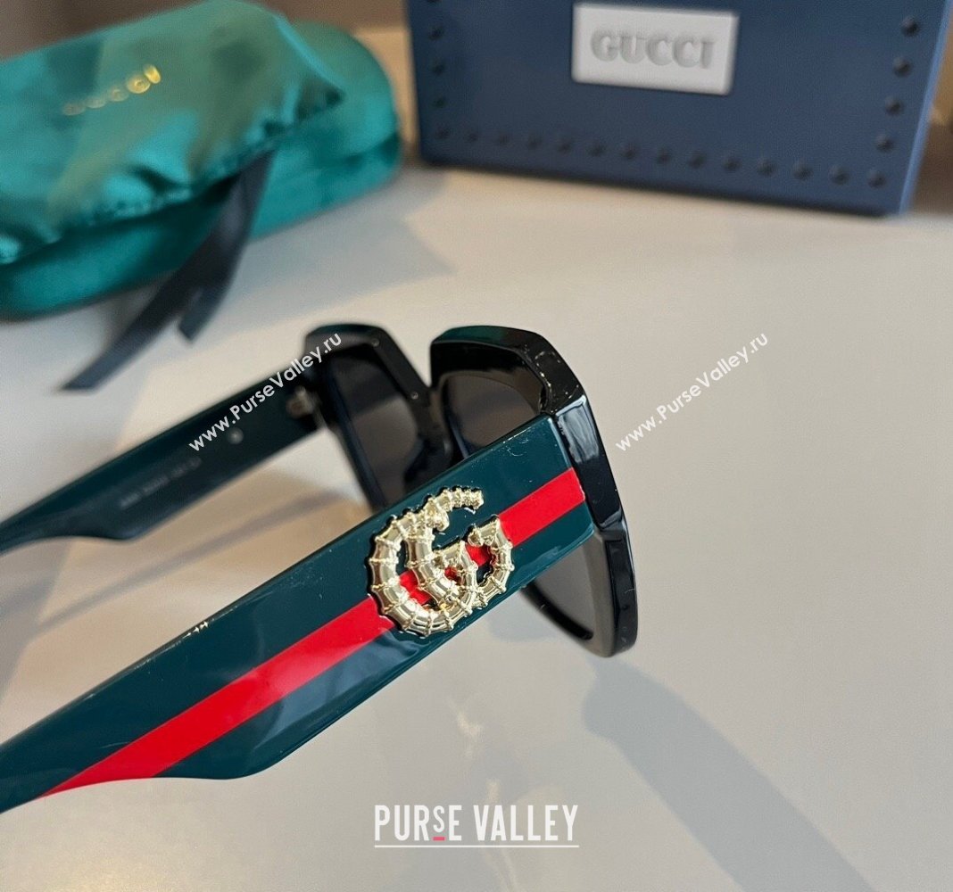 Gucci Sunglasses with GG Web Black 2024 0305 (XMN-240305010)