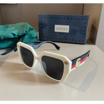 Gucci Sunglasses with GG Web White 2024 0305 (XMN-240305011)