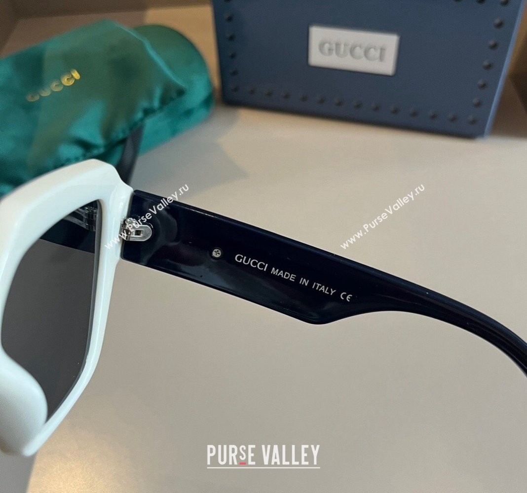 Gucci Sunglasses with GG Web White 2024 0305 (XMN-240305011)