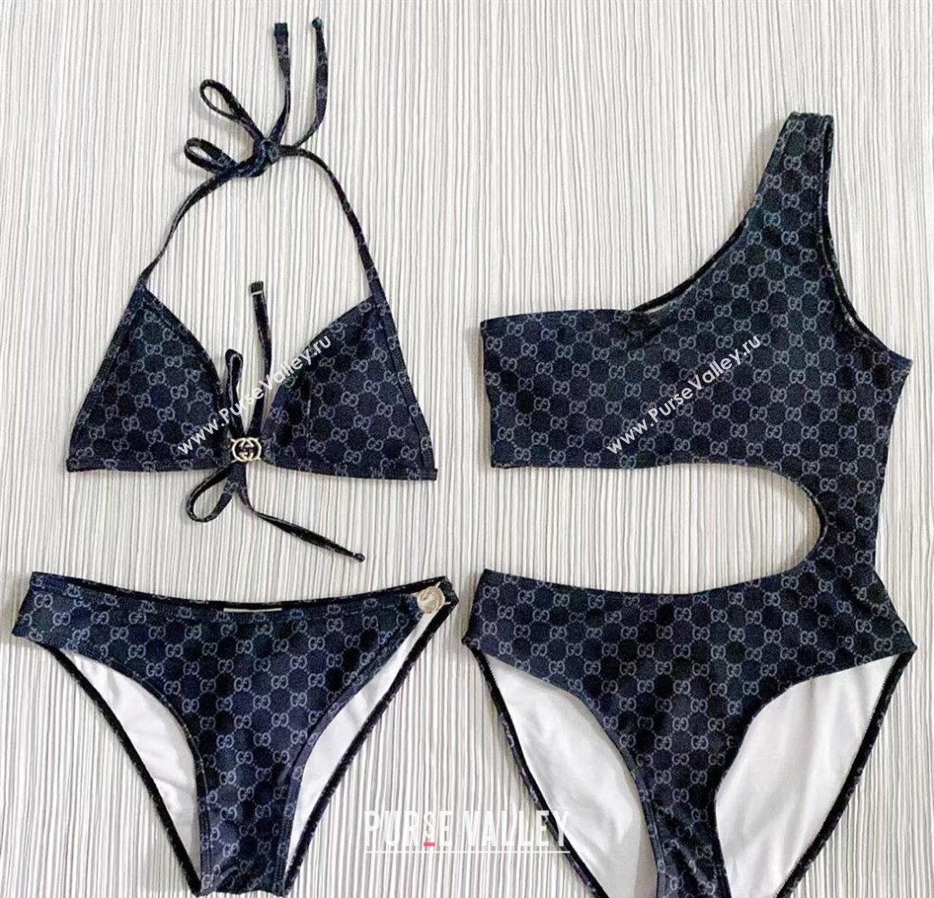 Gucci GG Swimwear Dark Blue 2024 030602 (XMN-240306075)