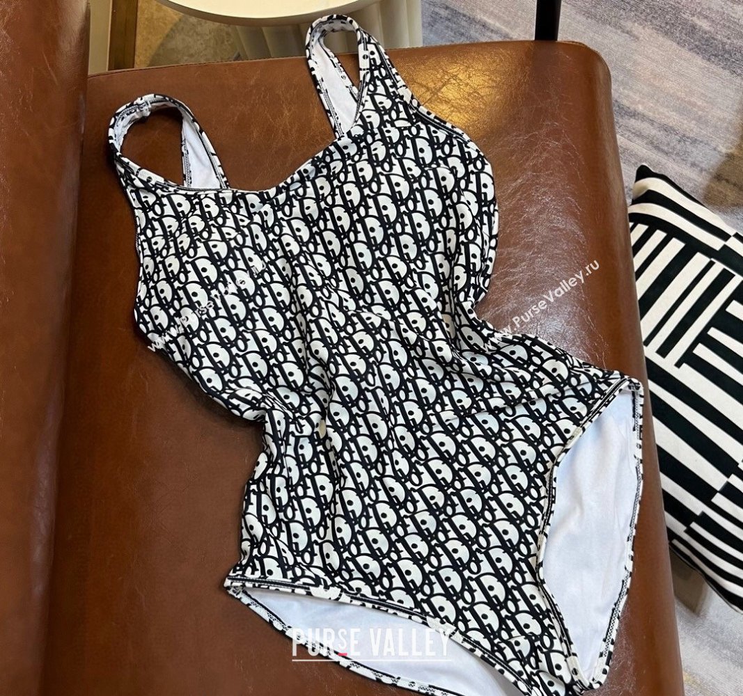 Dior Oblique Swimwear Black/White 2024 0306 (XMN-240306078)
