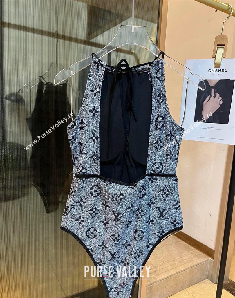 Louis Vuitton One Piece Swimwear Dark Grey 2024 030602 (XMN-240306053)