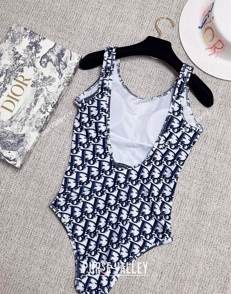 Dior Oblique Swimwear Dark Blue/White 2024 0306 (XMN-240306079)