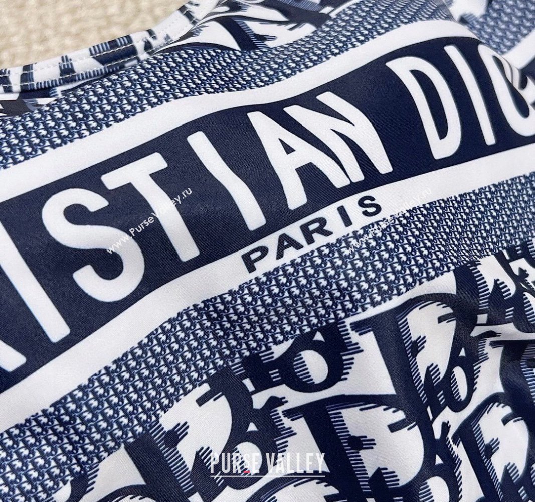 Dior Oblique Swimwear Dark Blue/White 2024 0306 (XMN-240306079)