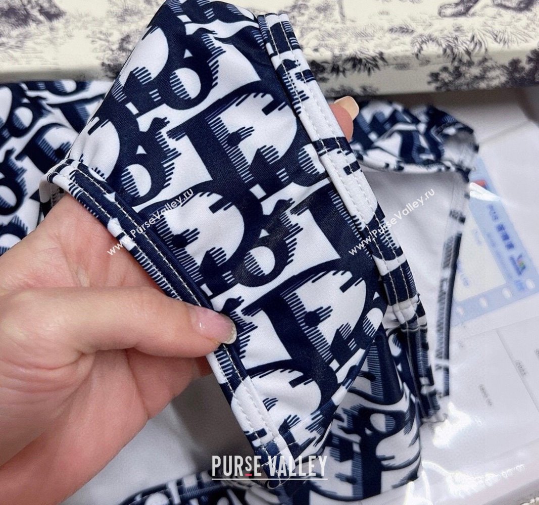 Dior Oblique Swimwear Dark Blue/White 2024 0306 (XMN-240306079)